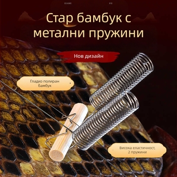 Ерху пружинни настройващи копчета със стоманени жици, бамбуков аксесоар за подобрен резонанс