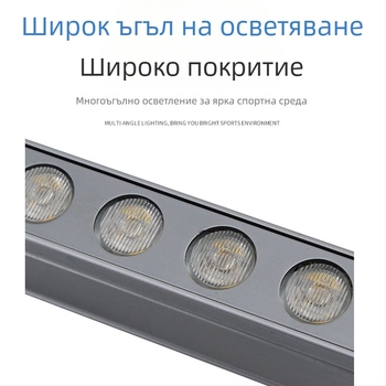 RGB фасадна лампа за миене на стени, 12W, 24V, IP65, алуминиев корпус, 1800–6000K, 800 лм