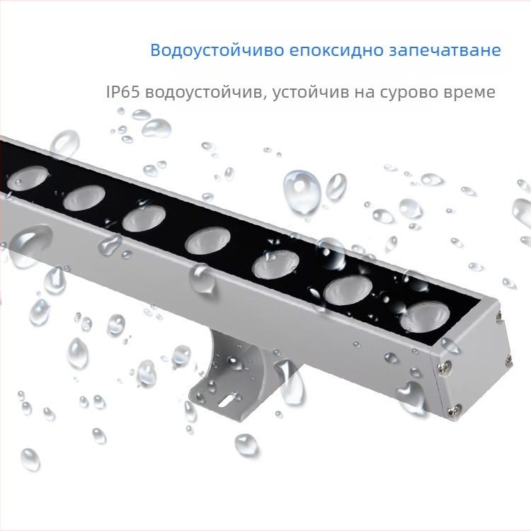 LED фасадно осветление за външни стени, водоустойчиво 24V, RGB или монохром, за сгради и мостове