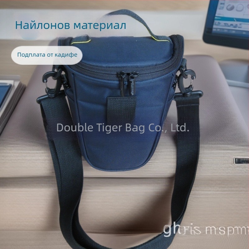 DSLR чанта през рамо от полиестер и найлон, водоустойчива, ултралека, издръжлива, с антикрадба защита и ударопоглъщащ дизайн, за пътуване