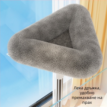 Сгъваем моп с дебел кадифен плат за премахване на прах, домашна употреба, подходящ за почистване на плочки, тавани и стени