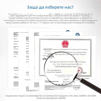 Bochen вакуумни торби за храна с текстурирана клапа за запазване на свежестта и хладилно съхранение, защита от прах и влага