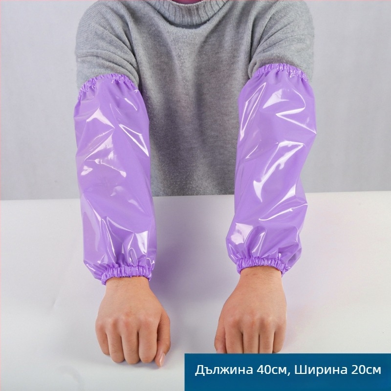 TPU бели водоустойчиви ръкави за възрастни – за работа, миене на съдове, кухня и дом, против замърсяване, защита при работа, водо и маслоустойчиви