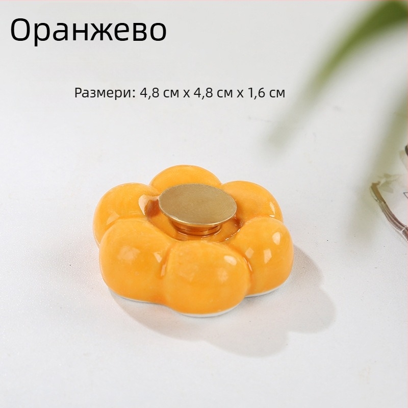 Керамична въртяща се основа с мотив цвете и облак и лагер – DIY декоративен аксесоар за дома