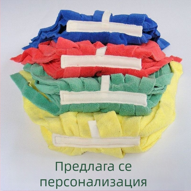 Глава за моп с тигров клип – сменяема глава за восъчен моп, цветно кодирана система, влакна с висока абсорбция
