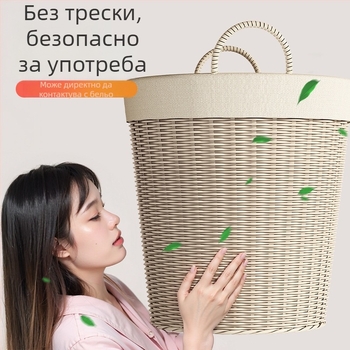 Кош за мръсни дрехи, голям капацитет, за баня, практичен организатор за дрехи и играчки