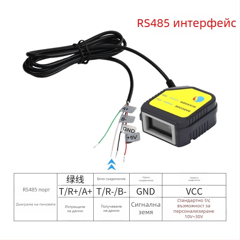 Scanhome SH-400 вграден модул за сканиране на QR кодове, фиксиран скенер, USB интерфейс, сериен порт и Ethernet порт, 458