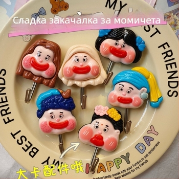 Единична кука за общежитие с мощно лепило – без следи за входна врата, кухня и баня; модерен минималистичен стил