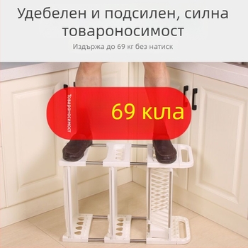 H4T кухненски рафт за съхранение и отцеждане на съдове, шкаф за купи и прибори, органайзер за чинии и клечки за хранене, малък размер