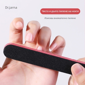 Професионална двустранна гъбена пила за нокти за полиране и оформяне, DJ-306