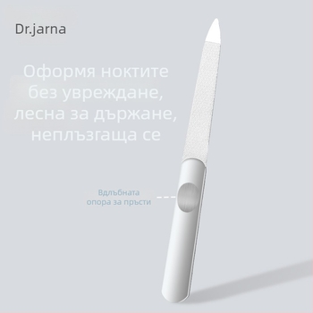 Tijiana пила за нокти от неръждаема стомана, двустранна, матирана повърхност, за шлайфане — груба и фина, 282