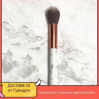 Голяма пухкава мултифункционална четка за грим: за коректор, пудра и хайлайт; преносима, едночастова конструкция за начинаещи