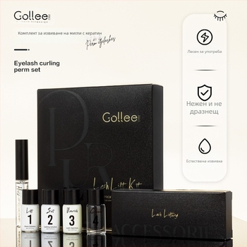 Gollee keratin szempilla perm készlet, természetes görbülettel és hosszú tartóssággal — szempilla ragasztó és formázó eszközök