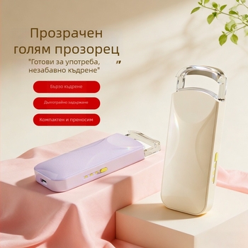 Портативна електрическа щипка за мигли със загряване, презареждаща, дълготрайно извиване