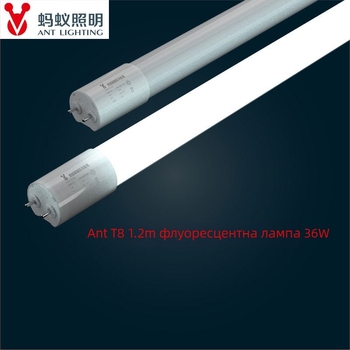 Ant Lighting LED тръба T8 – без трептене, защита на очите, е energоспестяваща, 1,2 м, 36 W, интегрирана