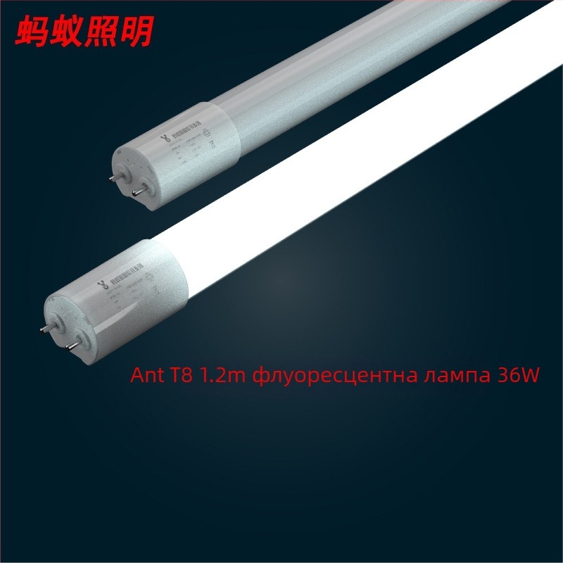Ant Lighting LED тръба T8 – без трептене, защита на очите, е energоспестяваща, 1,2 м, 36 W, интегрирана