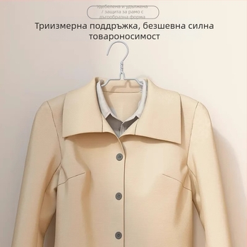 Закачалка за дрехи за възрастни, удебелена закачалка, съхранение в общежитие, не оставя следи, модерен минималистичен дизайн за бельо и чорапи
