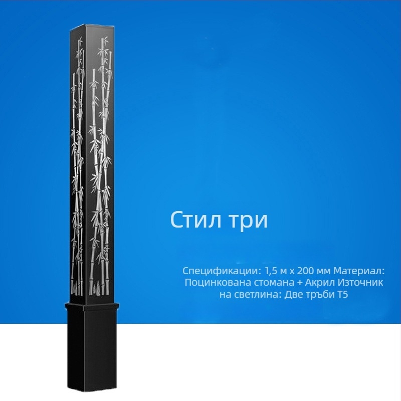 Слънчево LED външно осветление в китайски стил, квадратни ландшафтни светлини за пътеки, паркове и площади