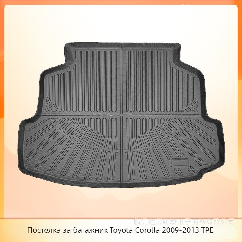 Toyota Corolla 2009–2013 3D всепогодни стелки за пода от TPE