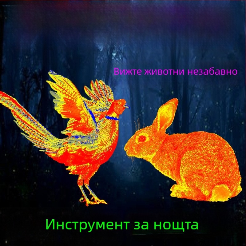 HD инфрачервен нощен визьор за наблюдение на птици, термална камера за смартфон, оборудване за открито