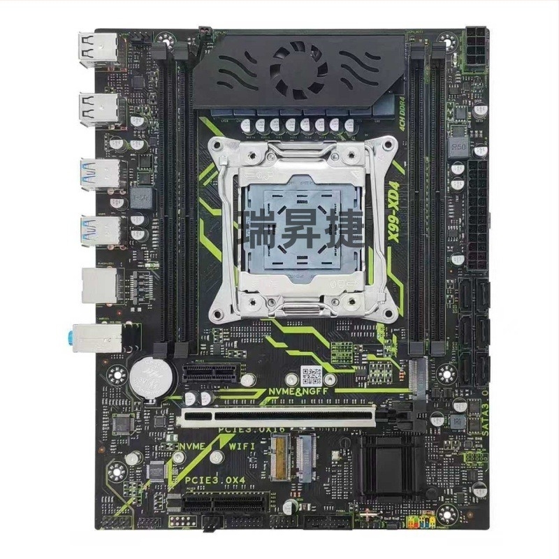 Нова X99XD4 дънна платка с MOS охлаждащ вентилатор, версия X99C612, чипсет за настолен компютър