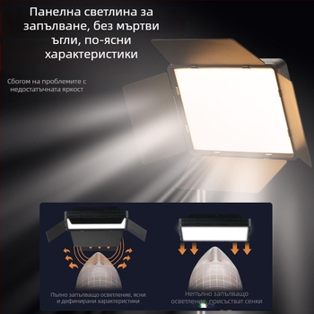 LED панел за запълваща светлина, подходящ за снимане на закрито и открито, осветление за лайв стрийминг и красота, регулируема яркост