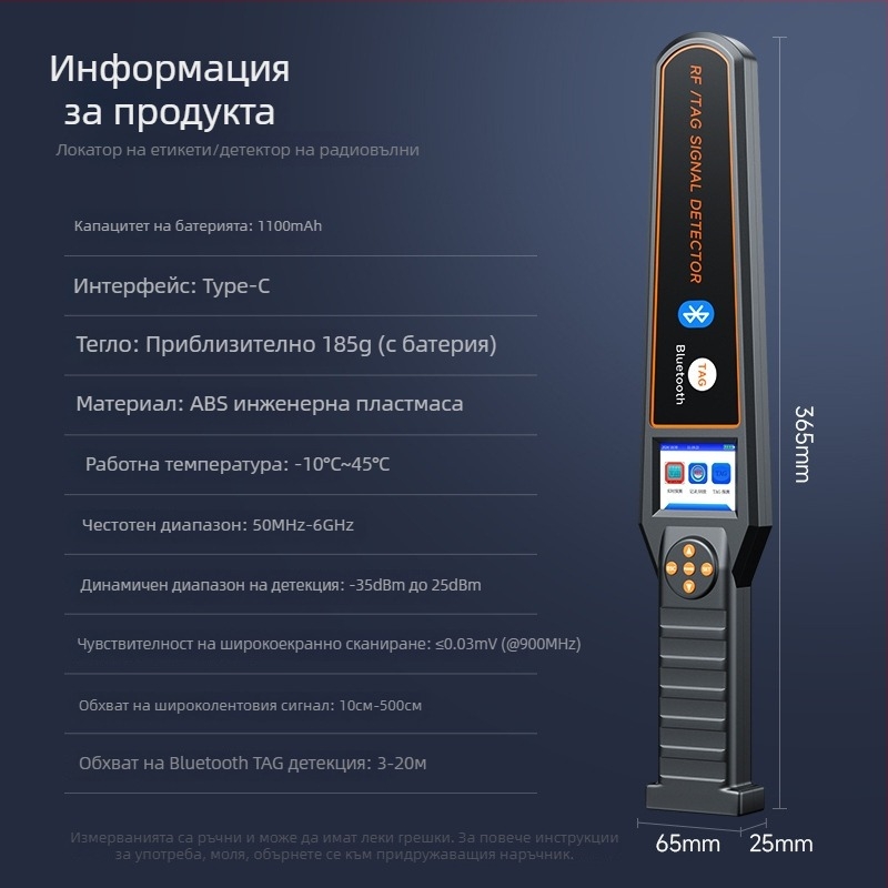 Автомобилен GPS детектор, антишпионаж и антинаблюдение, детекция на безжични сигнали, AirTag детекция, сканиране и откриване, защита от нерегламентирано снимане