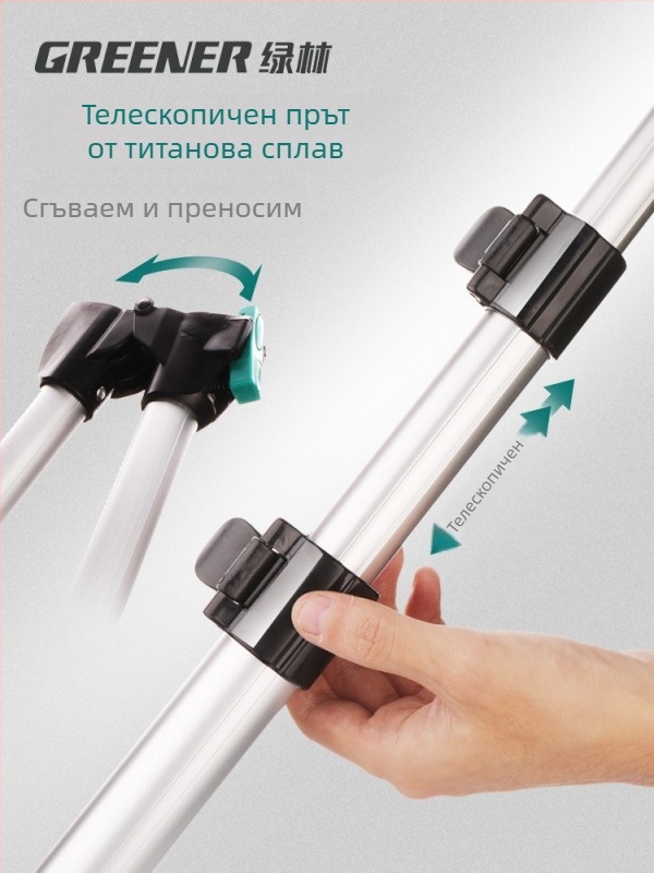 Green Forest механичен измервател на разстояние с цифров дисплей, високопрецизна ръчна ролкова рулетка за измерване на открито