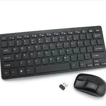GKM901 Батериен мини безжичен комплект клавиатура и мишка, 2.4 GHz, USB