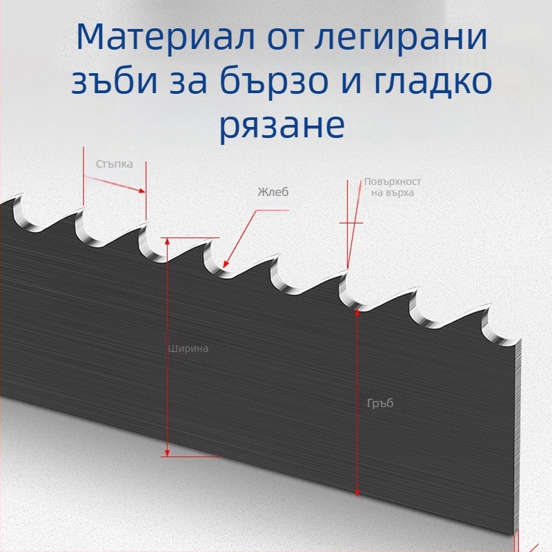 M42 би-метална лента за машини за режещи инструменти, модел 3505, за рязане на 4115 стоманени форми