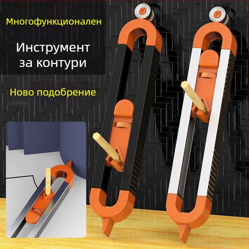 Контурен измервател за плочки и извличач на форми – прецизен инструмент за очертаване на несиметрични контури