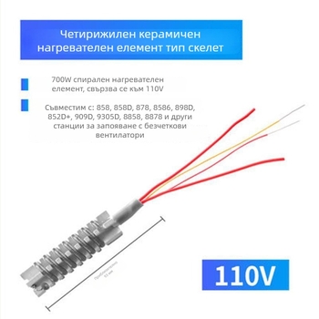 Нагревателно ядро за горещ въздушен пистолет (858D, 898D, 8586, 852D+, 8858, 8058D, 850D)