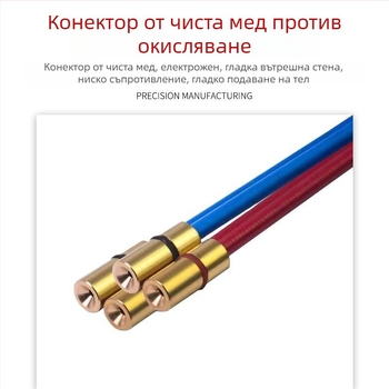 Газозащитен заваръчен пистолет с маркуч за подачане на тел, подавач на тел, пружина и водач-тръба (200/350/500A)