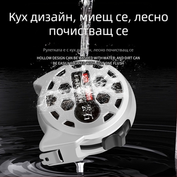 Стоманена измервателна лента с лазерно гравиране и дупков дизайн, водоустойчива, ръждоустойчива, удароустойчива, висока прецизност, подходяща за използване във вода