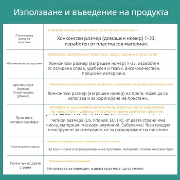 Устройство за измерване размера на пръстен със пръстенов измервател и разширител за пръстени