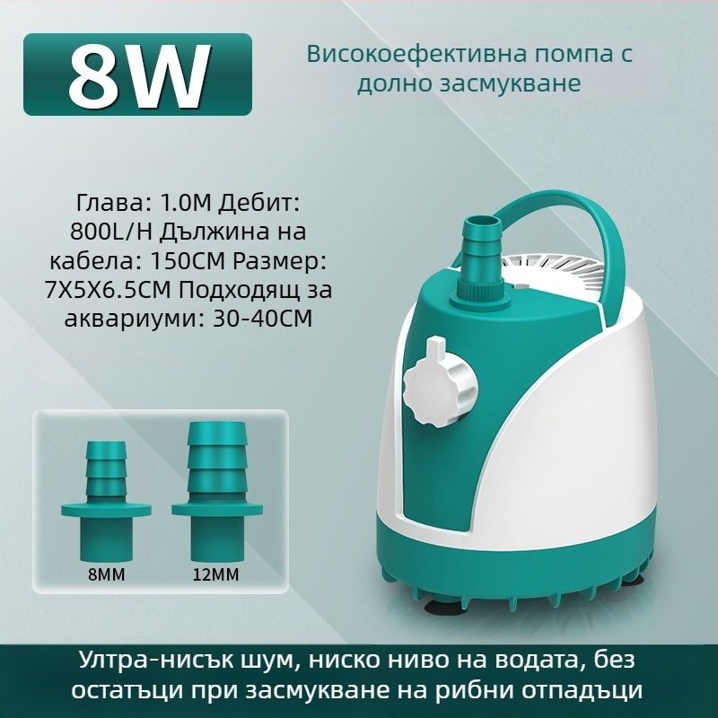 SQG подводна помпа за аквариум с нисък шум, помпа за домашна циркулация на водата, малка дънна помпа за смяна на вода