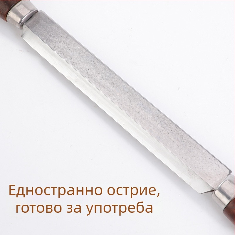 Дървен планер от орехово дърво - ръчен инструмент за дървообработване, оформяне и довършване