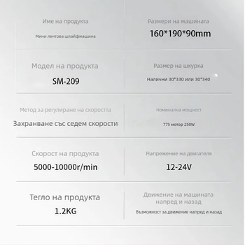 Мини електрически шлайф с лента – настолен, домашен мултифункционален микроинструмент за DIY