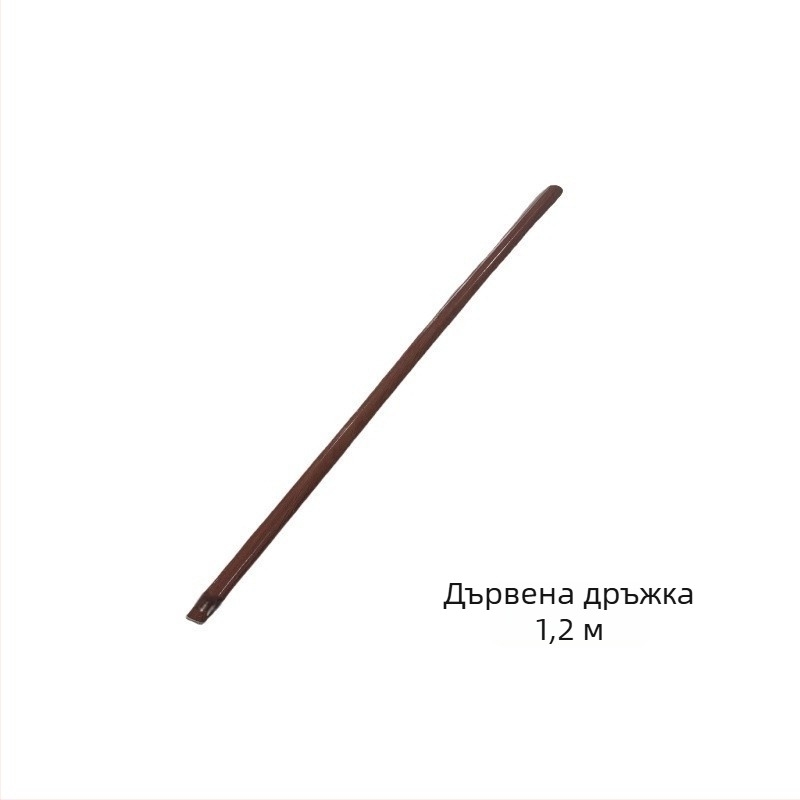 Стилен стоманен плосък градински инструмент за плевене и копане, ковано по старинен метод.