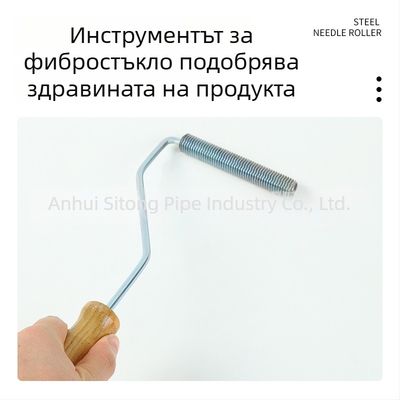 16 мм железен спирален ролер за премахване на мехури, ръчна обработка със фибростъкло, инструмент за смоли