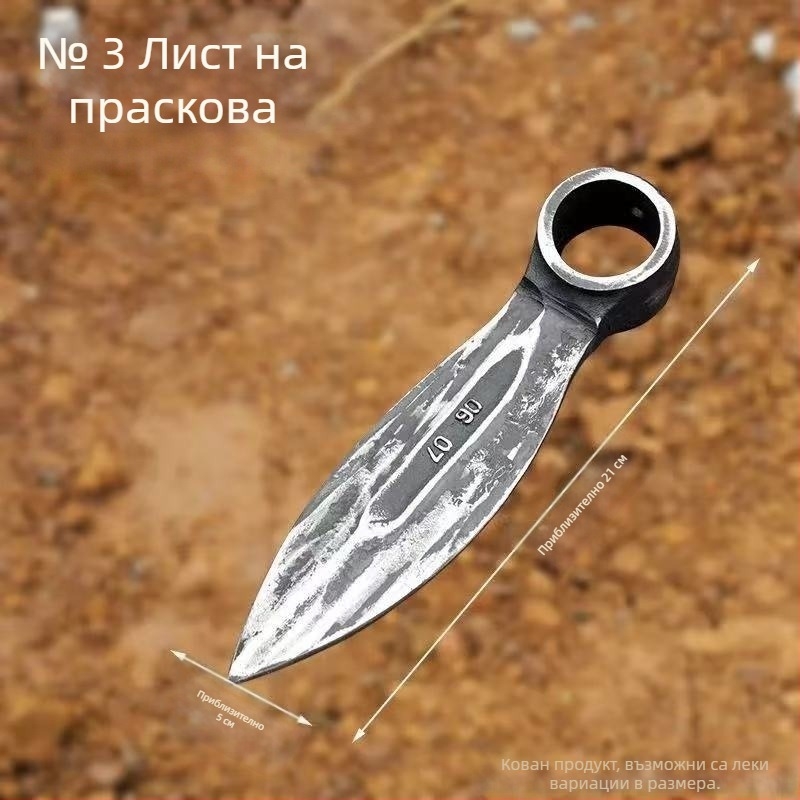 Манганова стомана — ковани мотика и кирка, градинарски инструменти за копане на корени на дървета, засаждане на зеленчуци, разрохкване на почвата и плевене