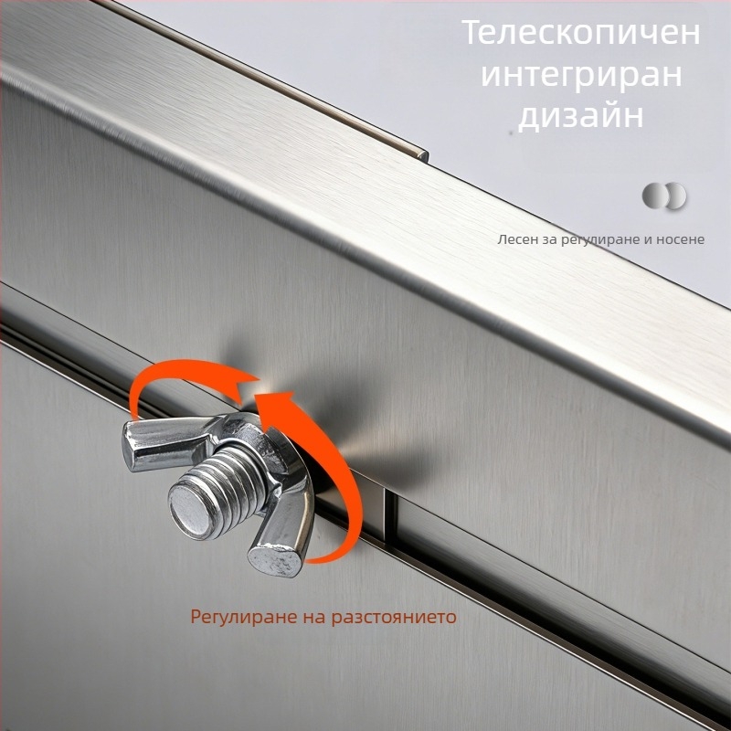 Нов модел интегрирана скребка за фуги от неръждаема стомана, удебелена и разтегателна многофункционална скребка за фуги за плочки