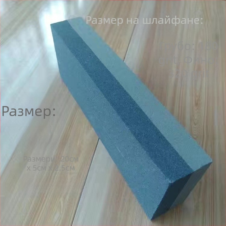 Кухненски камък за заточване на ножове — естествен маслен камък за грубо и фино заточване, многофункционален екстра голям размер