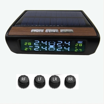 Слънчев безжичен TPMS монитор за налягането в гумите с външен сензор
