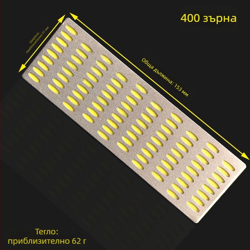 Диамантено шкурило за острене с мрежеста структура, едностранно, с основа, правоъгълно, зърнистост 300-400-600