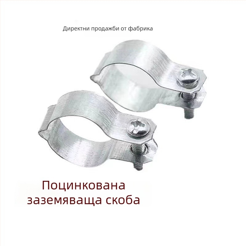 Галванизирана заземителна скоба за проводници JDG/KBG/SC, заземителен клип за тръбопровод