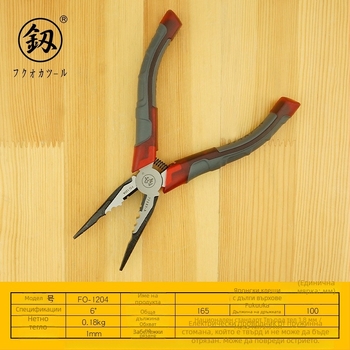 Fukuoka Tools клещи с дълъг нос, японски стил, 6 инча, FO-1204