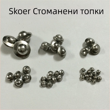 304 неръждаема стомана полирана топка с форма на летяща чиния - размери 3x5, 3.5x5.5, 6.35x6.4