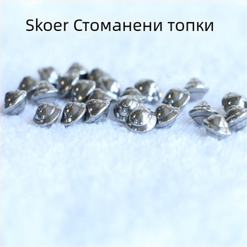 304 неръждаема стомана полирана топка с форма на летяща чиния - размери 3x5, 3.5x5.5, 6.35x6.4