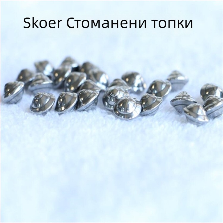 304 неръждаема стомана полирана топка с форма на летяща чиния - размери 3x5, 3.5x5.5, 6.35x6.4